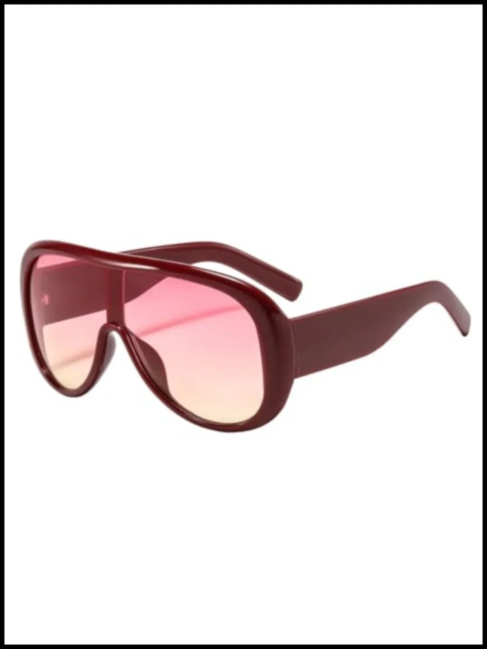 Oversized Large-Frame Sunglasses with UV400 Protection